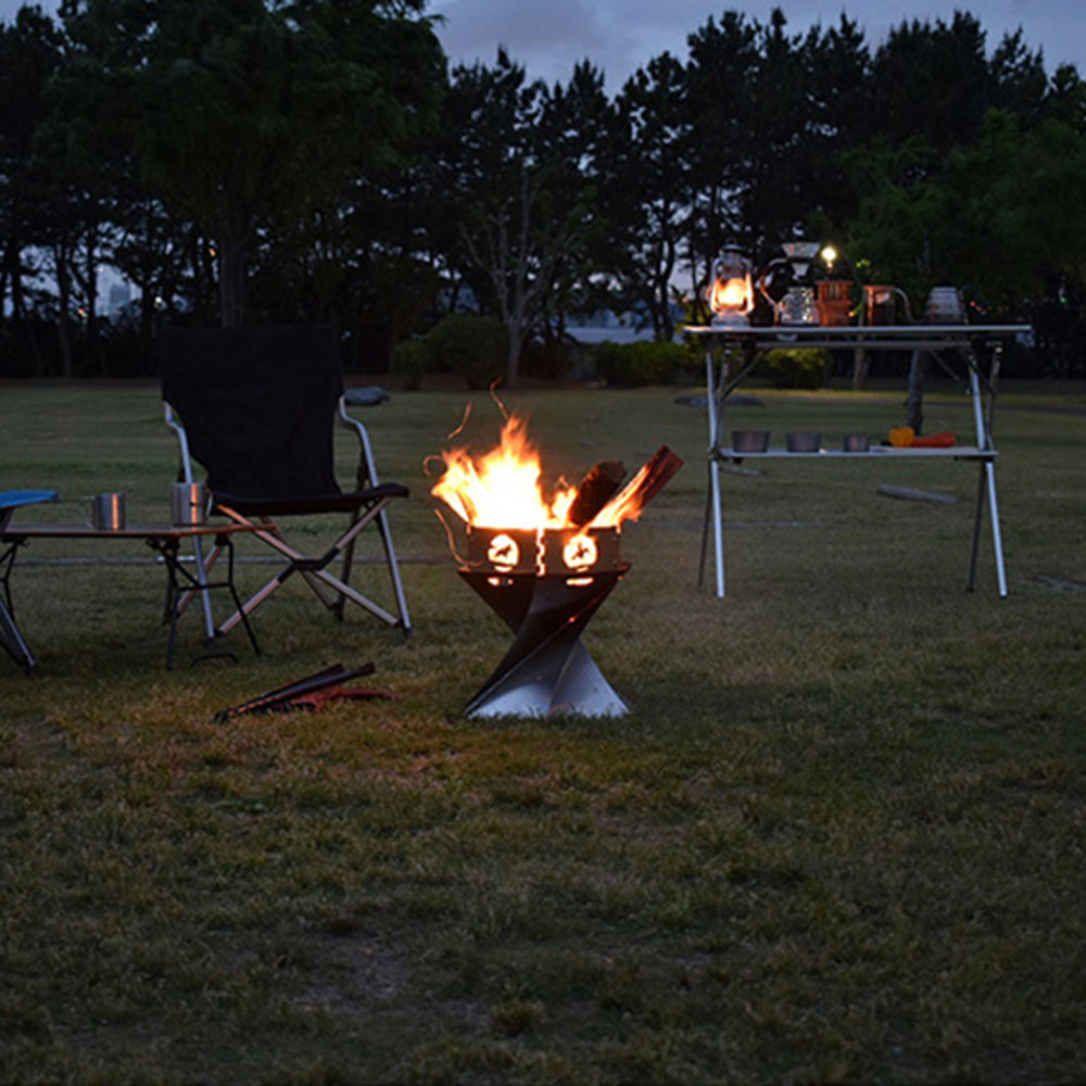 Outdoor bonfire heater