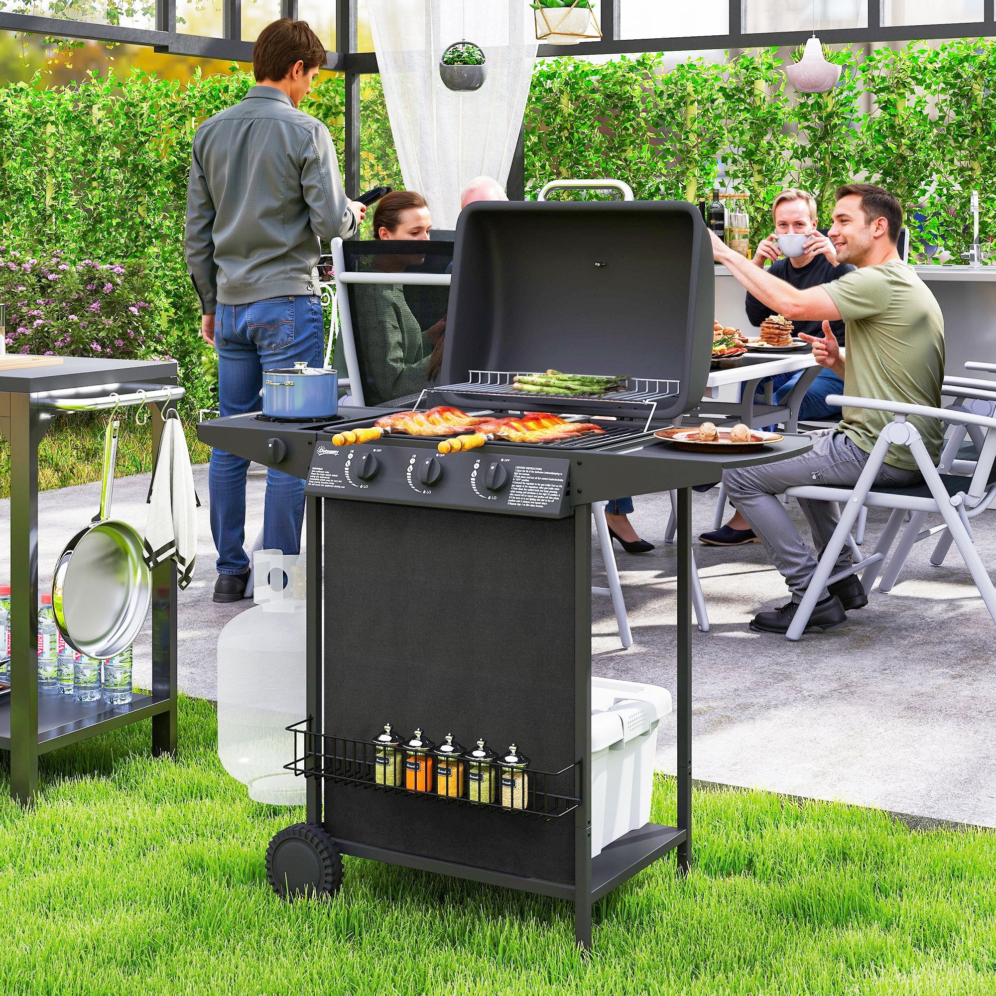 Four Burner Grill