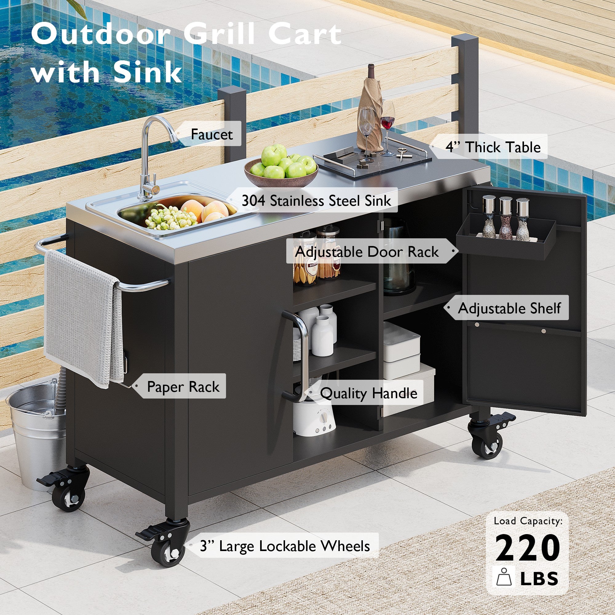 Outdoor Kitchen Island